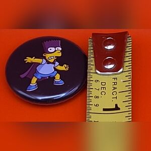 Bart Simpsons Avenger Of Evil Pin Less Then 1"